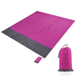 Tappetino da picnic tascabile in tessuto scozzese impermeabile in poliestere, tappetino da spiaggia da campeggio all'aperto, dimensioni: 2,1 x 2 m