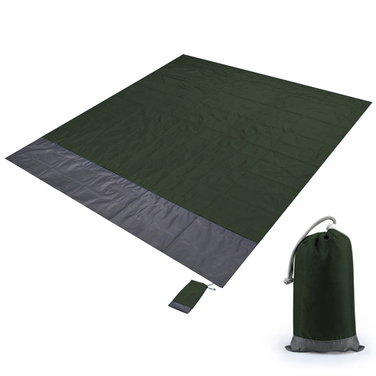 Tappetino da picnic tascabile in tessuto scozzese impermeabile in poliestere, tappetino da spiaggia da campeggio all'aperto, dimensioni: 2,1 x 2 m