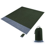 Tappetino da picnic tascabile in tessuto scozzese impermeabile in poliestere, tappetino da spiaggia da campeggio all'aperto, dimensioni: 2,1 x 2 m