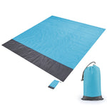 Tappetino da picnic tascabile in tessuto scozzese impermeabile in poliestere, tappetino da spiaggia da campeggio all'aperto, dimensioni: 2,1 x 2 m
