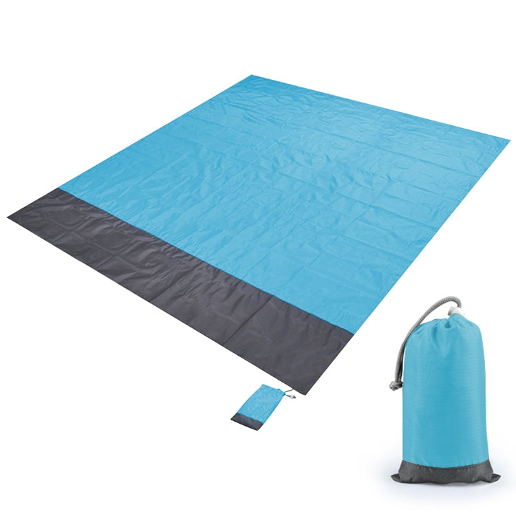 Tappetino da picnic tascabile in tessuto scozzese impermeabile in poliestere, tappetino da spiaggia da campeggio all'aperto, dimensioni: 2,1 x 2 m