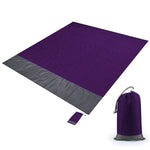 Tappetino da picnic tascabile in tessuto scozzese impermeabile in poliestere, tappetino da spiaggia da campeggio all'aperto, dimensioni: 2,1 x 2 m