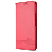 AZNS Custodia in pelle a vibrazione orizzontale con struttura in vitello magnetico con slot per carte, supporto e portafoglio, For vivo Y72 5G, For vivo iQOO Z3