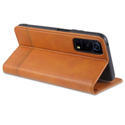 AZNS Custodia in pelle a vibrazione orizzontale con struttura in vitello magnetico con slot per carte, supporto e portafoglio, For vivo Y72 5G, For vivo iQOO Z3