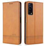 Custodia portafoglio in pelle per Vivo Y72 5G