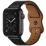 Cinturino in pelle a doppio foro per Apple Watch Series 6 e SE e, 5 & 4 44mm / 3 & 2 & 1 42mm, 5 & 4 40mm / 3 & 2 & 1 38mm