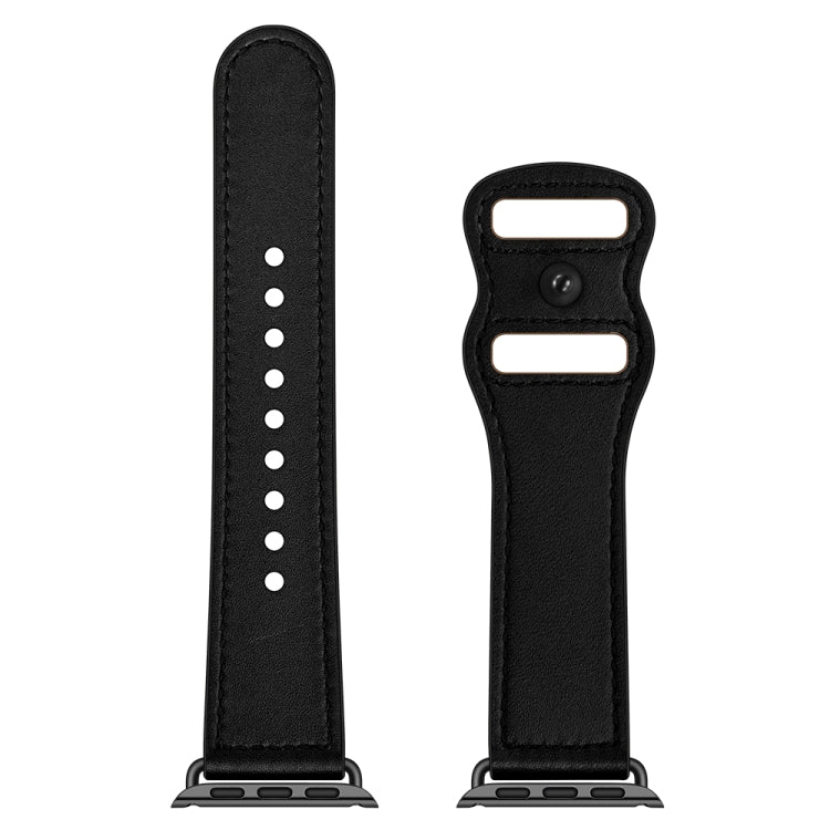 Cinturino in pelle a doppio foro per Apple Watch Series 6 e SE e, 5 & 4 44mm / 3 & 2 & 1 42mm, 5 & 4 40mm / 3 & 2 & 1 38mm