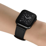 Cinturino in pelle a doppio foro per Apple Watch Series 6 e SE e, 5 & 4 44mm / 3 & 2 & 1 42mm, 5 & 4 40mm / 3 & 2 & 1 38mm