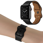 Cinturino in pelle a doppio foro per Apple Watch Series 6 e SE e, 5 & 4 44mm / 3 & 2 & 1 42mm, 5 & 4 40mm / 3 & 2 & 1 38mm