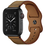 Cinturino in pelle a doppio foro per Apple Watch Series 6 e SE e, 5 & 4 44mm / 3 & 2 & 1 42mm, 5 & 4 40mm / 3 & 2 & 1 38mm
