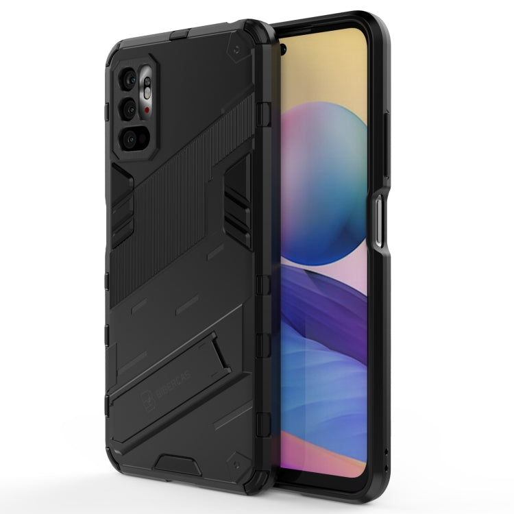 Punk Armor 2 in 1 PC + custodia antiurto in TPU con supporto invisibile, For Xiaomi Redmi Note 10 5G, For Xiaomi Redmi Note 10 Pro, For Xiaomi Mi 11 Ultra