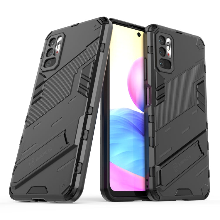 Punk Armor 2 in 1 PC + custodia antiurto in TPU con supporto invisibile, For Xiaomi Redmi Note 10 5G, For Xiaomi Redmi Note 10 Pro, For Xiaomi Mi 11 Ultra