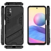 Punk Armor 2 in 1 PC + custodia antiurto in TPU con supporto invisibile, For Xiaomi Redmi Note 10 5G, For Xiaomi Redmi Note 10 Pro, For Xiaomi Mi 11 Ultra