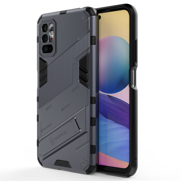 Punk Armor 2 in 1 PC + custodia antiurto in TPU con supporto invisibile, For Xiaomi Redmi Note 10 5G, For Xiaomi Redmi Note 10 Pro, For Xiaomi Mi 11 Ultra