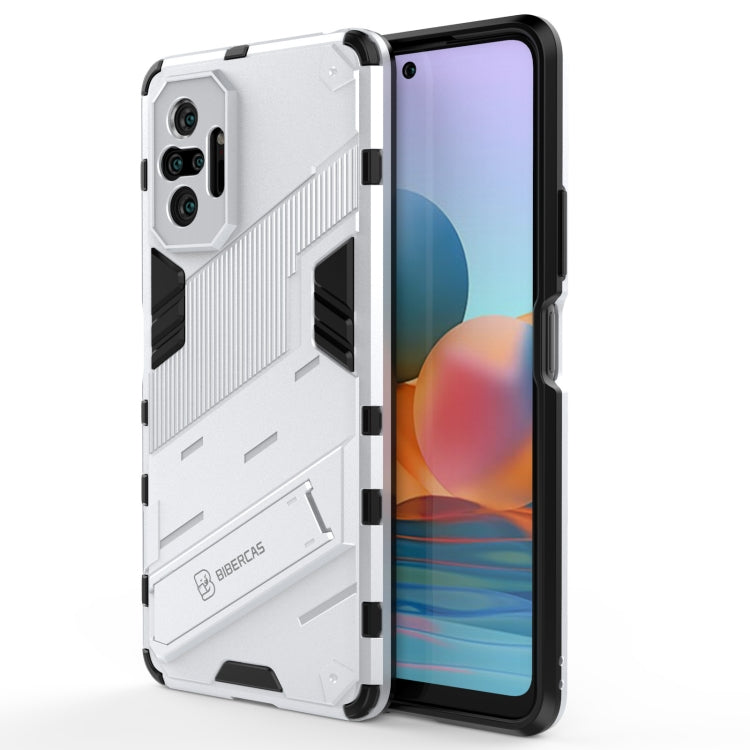 Punk Armor 2 in 1 PC + custodia antiurto in TPU con supporto invisibile, For Xiaomi Redmi Note 10 5G, For Xiaomi Redmi Note 10 Pro, For Xiaomi Mi 11 Ultra