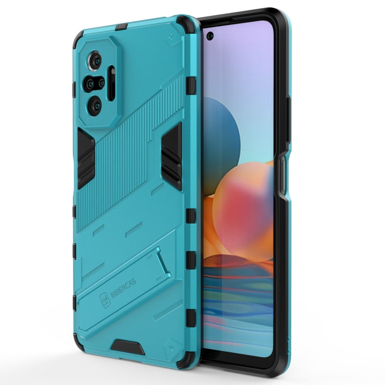 Punk Armor 2 in 1 PC + custodia antiurto in TPU con supporto invisibile, For Xiaomi Redmi Note 10 5G, For Xiaomi Redmi Note 10 Pro, For Xiaomi Mi 11 Ultra
