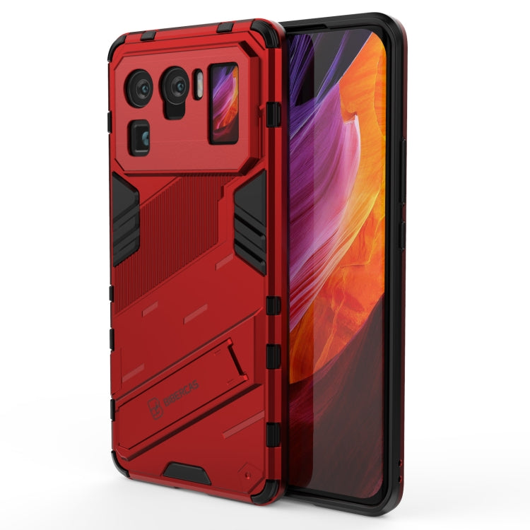 Punk Armor 2 in 1 PC + custodia antiurto in TPU con supporto invisibile, For Xiaomi Redmi Note 10 5G, For Xiaomi Redmi Note 10 Pro, For Xiaomi Mi 11 Ultra