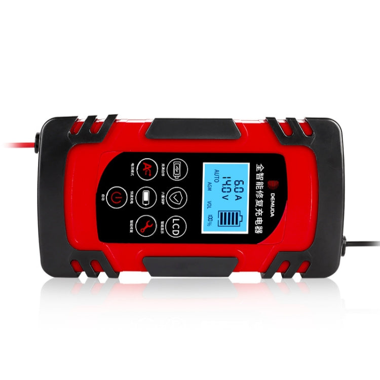 DEMUDA DC-80 Caricabatteria per auto 12V / 24V Tipo di riparazione a impulsi intelligente Batteria al piombo, AU Plug, US Plug, EU Plug, JP Plug, UK Plug