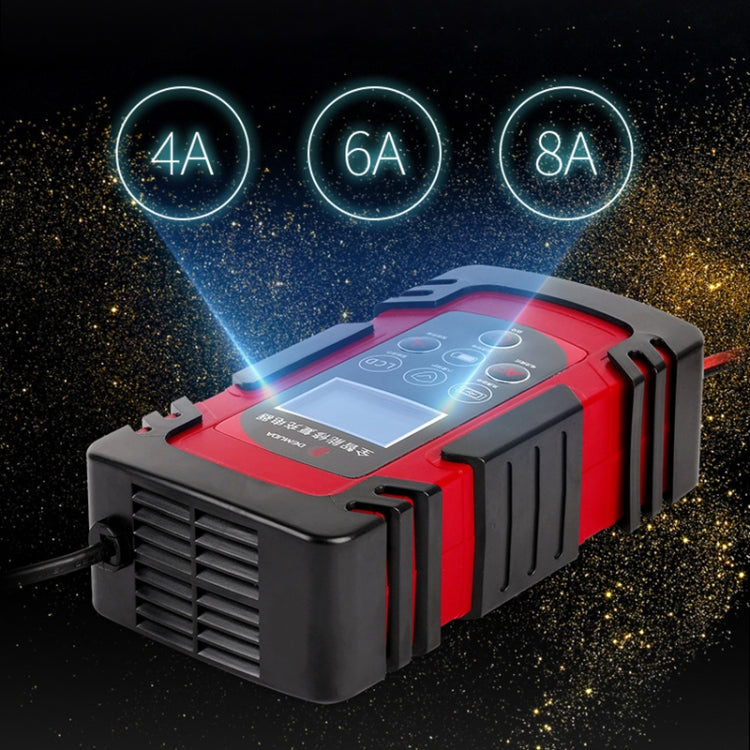 DEMUDA DC-80 Caricabatteria per auto 12V / 24V Tipo di riparazione a impulsi intelligente Batteria al piombo, AU Plug, US Plug, EU Plug, JP Plug, UK Plug