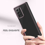 Custodia pieghevole trasparente elettrolitica ultrasottile, For Samsung Galaxy Z Flip 5G / 4G, For Samsung Galaxy Z Fold2 5G, For Samsung Galaxy Fold 5G / Fold 4G