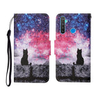 Custodia in pelle Flip orizzontale con motivo dipinto, For OPPO Realme 5