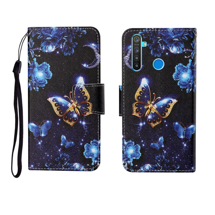 Custodia in pelle Flip orizzontale con motivo dipinto, For OPPO Realme 5