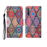 Custodia in pelle Flip orizzontale con motivo dipinto, For OPPO Realme 5