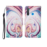Custodia in pelle Flip orizzontale con motivo dipinto, For OPPO Realme 5