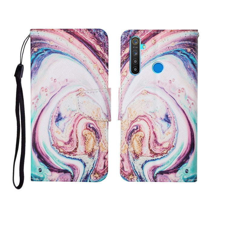 Custodia in pelle Flip orizzontale con motivo dipinto, For OPPO Realme 5