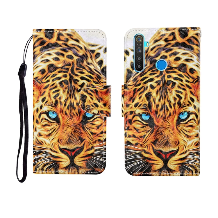 Custodia in pelle Flip orizzontale con motivo dipinto, For OPPO Realme 5