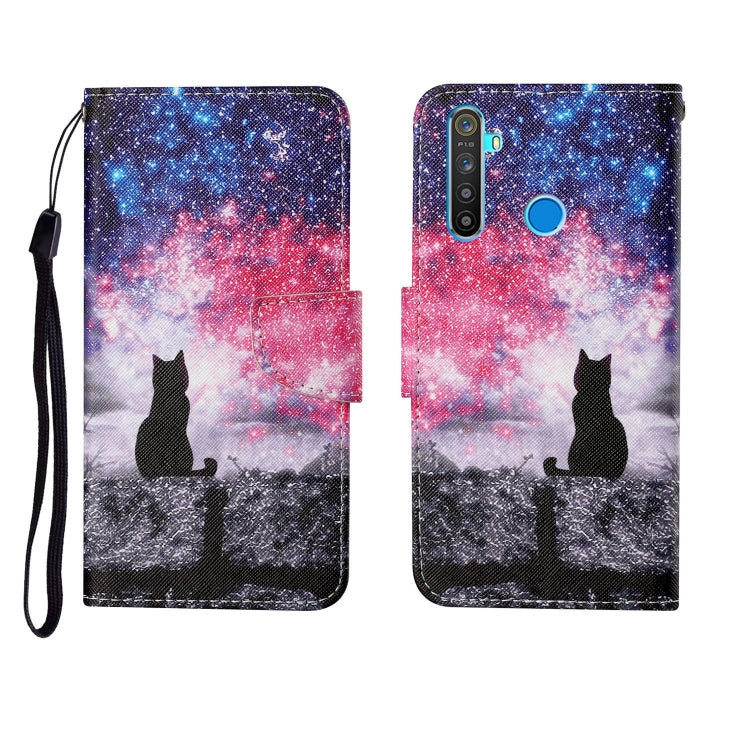 Custodia in pelle Flip orizzontale con motivo dipinto, For OPPO Realme 5 Pro