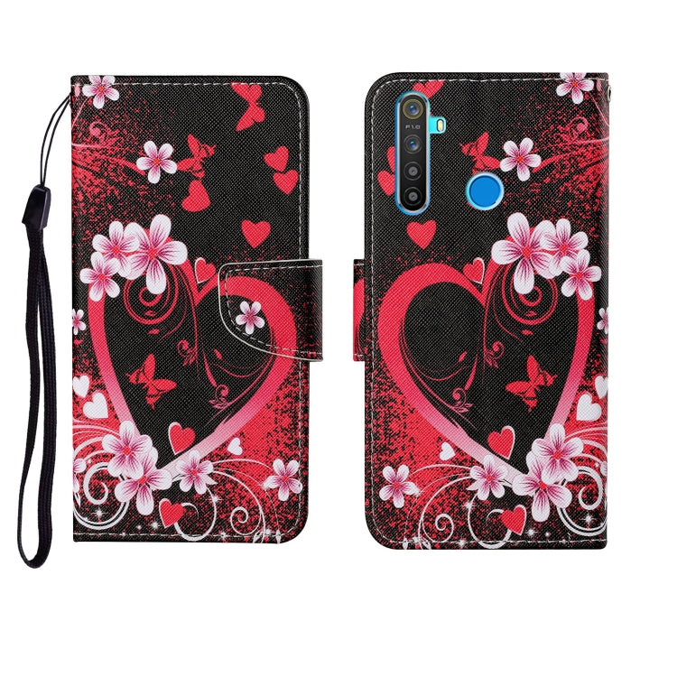 Custodia in pelle Flip orizzontale con motivo dipinto, For OPPO Realme 5 Pro