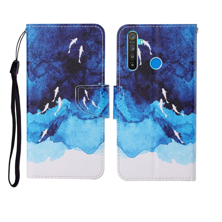 Custodia in pelle Flip orizzontale con motivo dipinto, For OPPO Realme 5 Pro