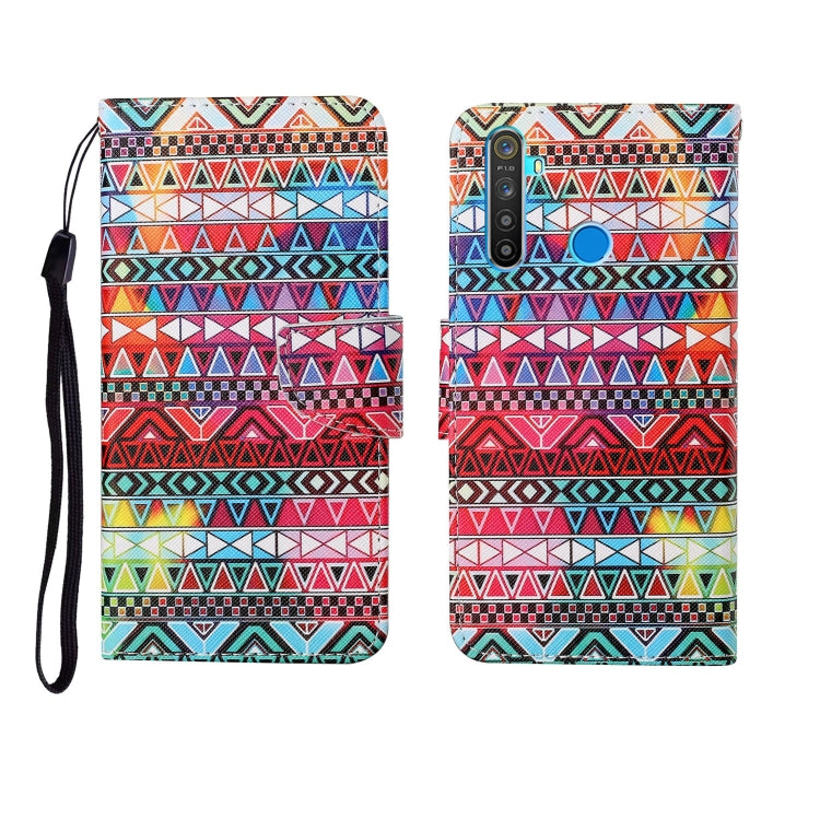 Custodia in pelle Flip orizzontale con motivo dipinto, For OPPO Realme 5 Pro