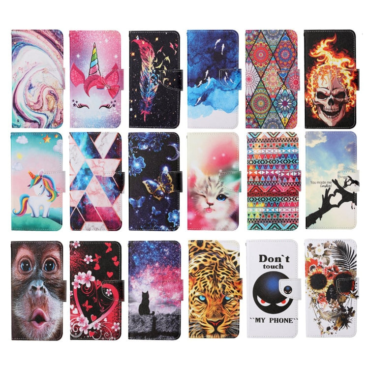 Custodia in pelle Flip orizzontale con motivo dipinto, For OPPO Realme 5 Pro