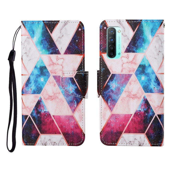 Custodia in pelle Flip orizzontale con motivo dipinto, For OPPO Reno3