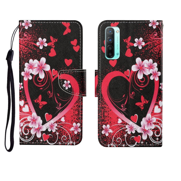 Custodia in pelle Flip orizzontale con motivo dipinto, For OPPO Reno3