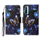 Custodia in pelle Flip orizzontale con motivo dipinto, For OPPO Reno3