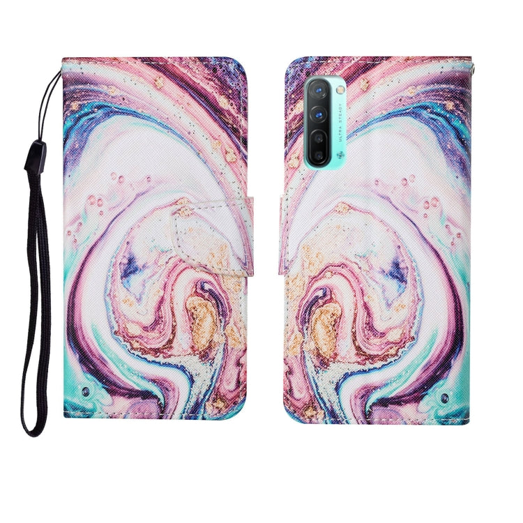 Custodia in pelle Flip orizzontale con motivo dipinto, For OPPO Reno3