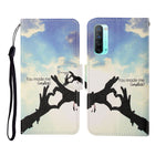 Custodia in pelle Flip orizzontale con motivo dipinto, For OPPO Reno3