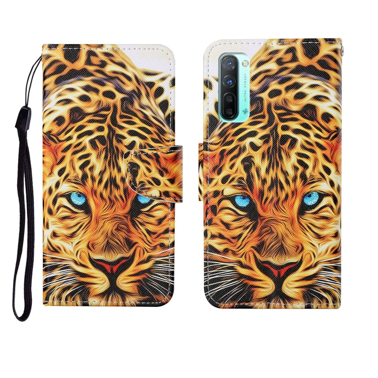 Custodia in pelle Flip orizzontale con motivo dipinto, For OPPO Reno3