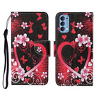 Custodia in pelle Flip orizzontale con motivo dipinto, For OPPO Reno4