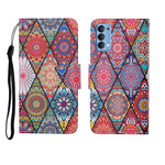 Custodia in pelle Flip orizzontale con motivo dipinto, For OPPO Reno4