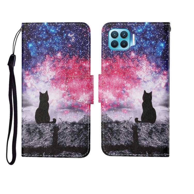Custodia in pelle Flip orizzontale con motivo dipinto, For OPPO Reno4 Lite