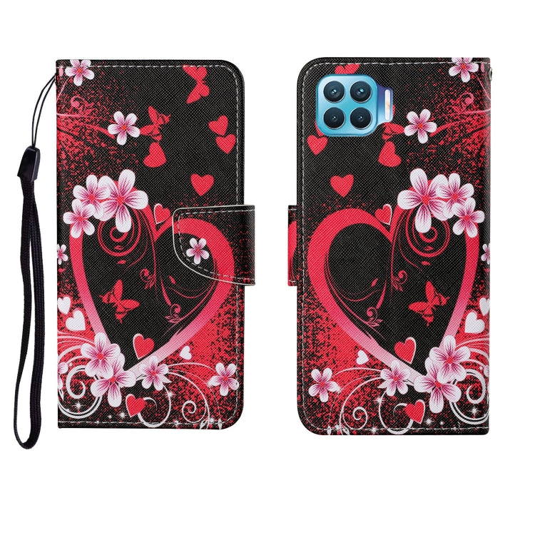 Custodia in pelle Flip orizzontale con motivo dipinto, For OPPO Reno4 Lite