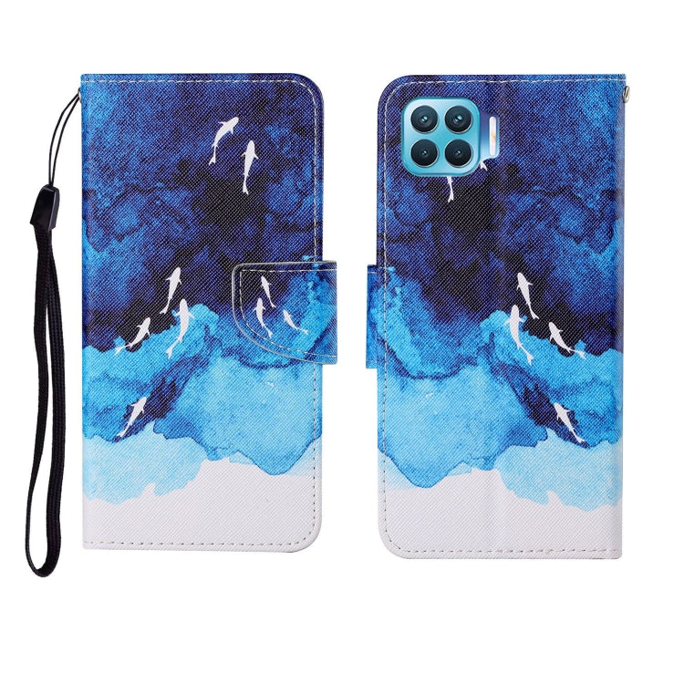 Custodia in pelle Flip orizzontale con motivo dipinto, For OPPO Reno4 Lite