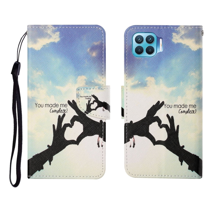 Custodia in pelle Flip orizzontale con motivo dipinto, For OPPO Reno4 Lite