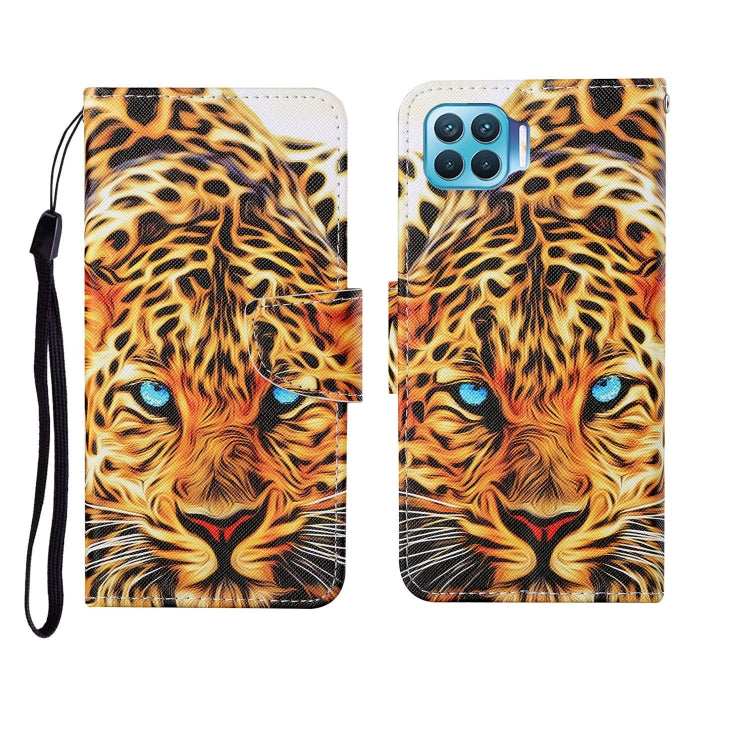 Custodia in pelle Flip orizzontale con motivo dipinto, For OPPO F17 Pro