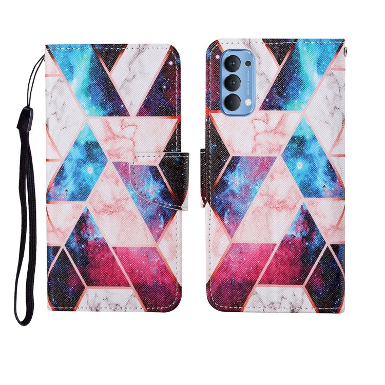 Custodia in pelle Flip orizzontale con motivo dipinto, For OPPO Reno4 Pro