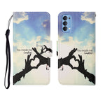 Custodia in pelle Flip orizzontale con motivo dipinto, For OPPO Reno4 Pro